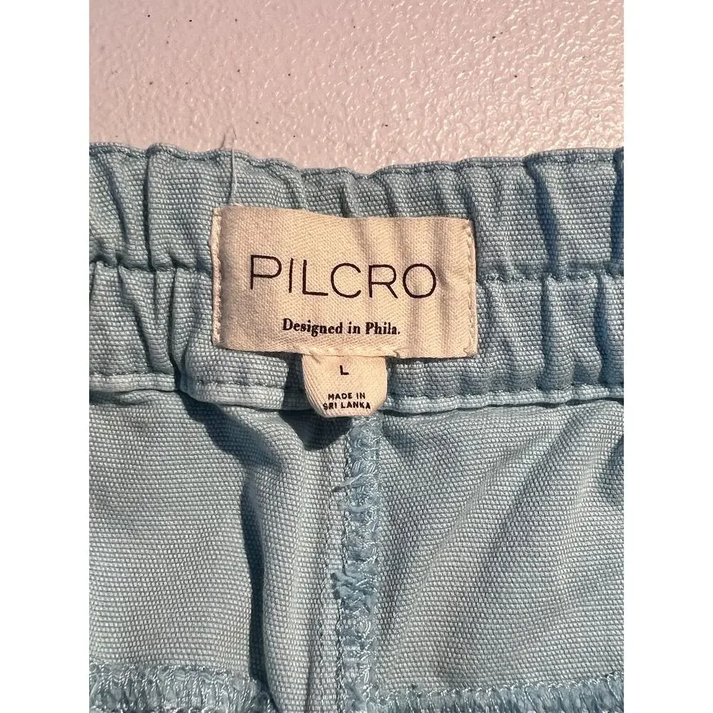 Anthropologie Izzie Wide-Leg Pants in Light Blue - Picture 7 of 8